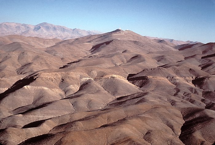 Aerial view of La Silla, seen from the North