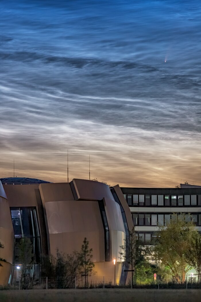 Comet NEOWISE Spotted above ESO Headquarters