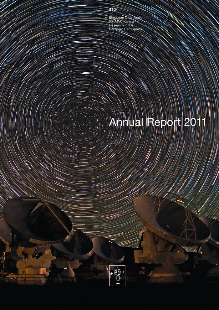 Titelseite des ESO-Jahresberichts 2011