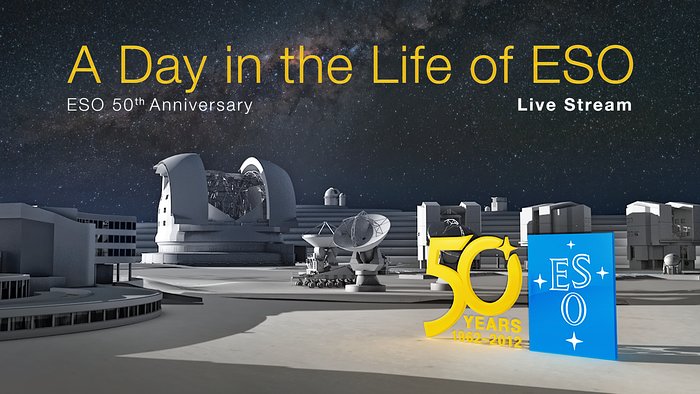 Retransmisión en directo con el Very Large Telescope para celebrar el 50 aniversario de ESO