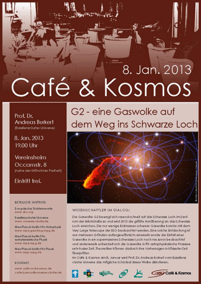 Poster zu Café & Kosmos am 8. Januar 2013