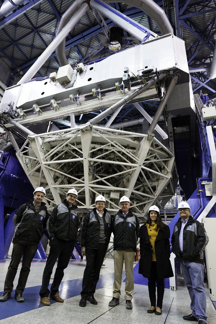 Generaldirektørerne for ESO og ESA besøger Paranalobservatoriet a