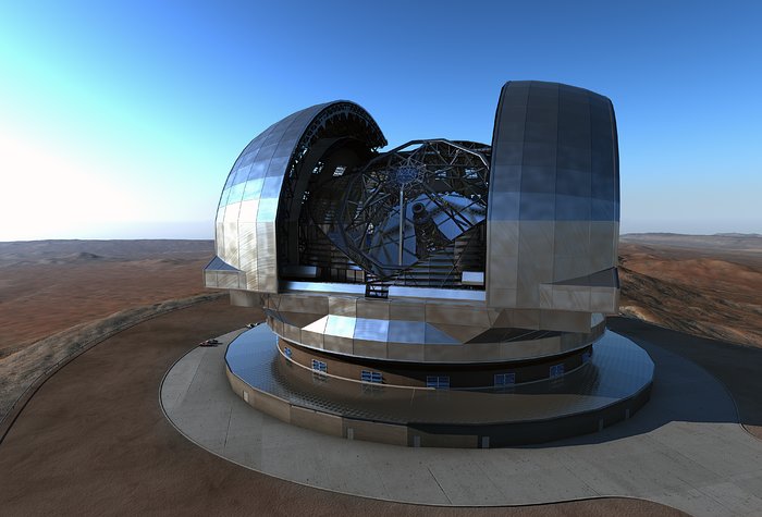 Artist’s impression of the European Extremely Large Telescope (E-ELT)