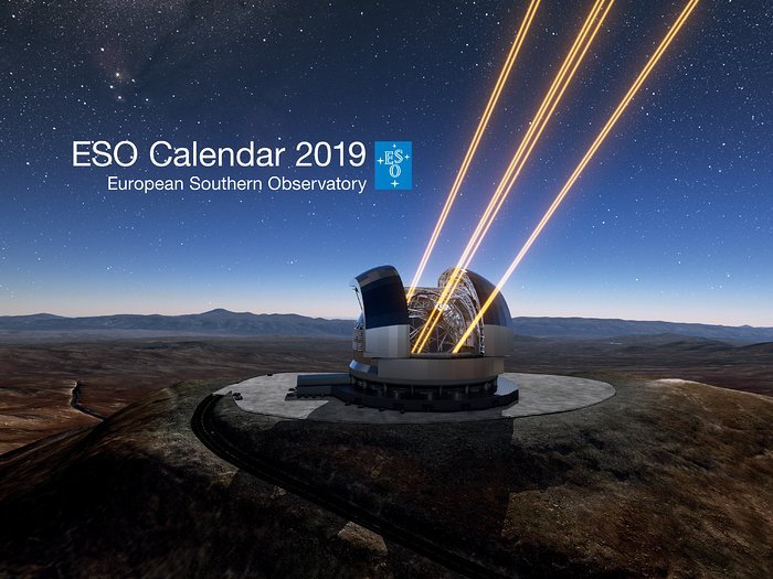 ESO Calendar 2019 cover