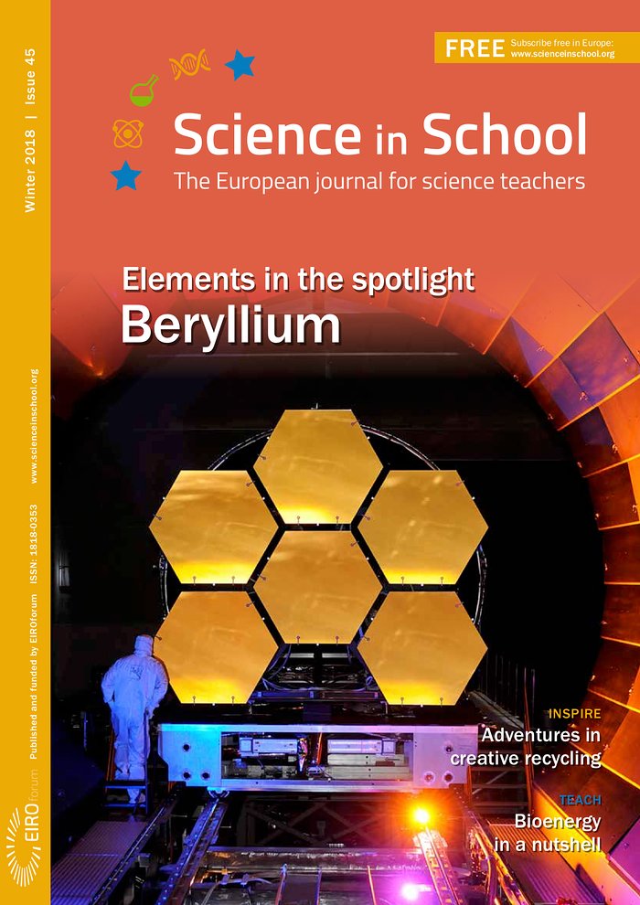 Titeleseite von Science in School Ausgabe 45