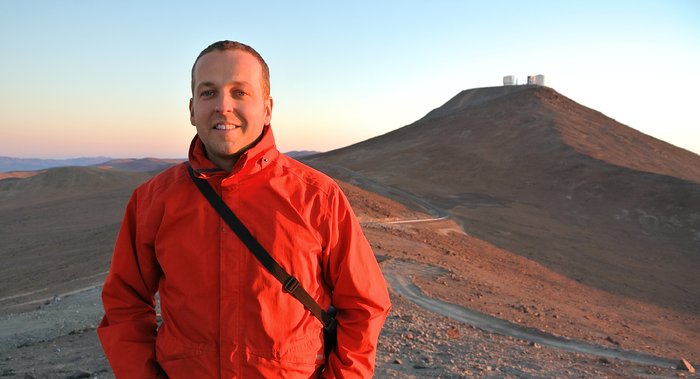 Jozua de Boer al Paranal