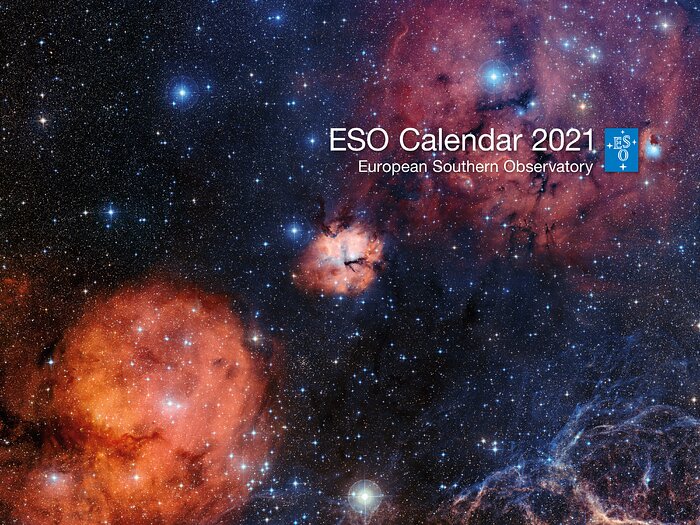 La copertina del calendario 2021 dell’ESO
