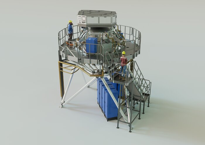 3D-rendering av ELT:s METIS-instrument