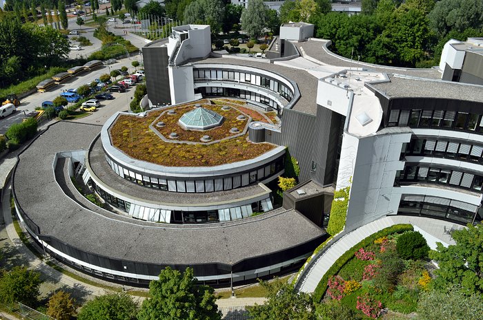 Original ESO Headquarters building from above