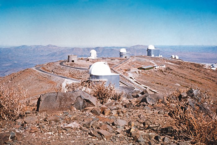 La Silla view with Danish 1.5-metre telescope under construction