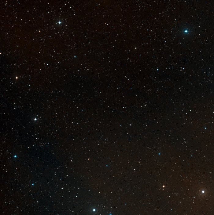 Wide-field view of the sky around the remote cluster CL J1449+0856