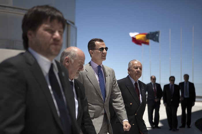 The prince of Asturias during his visit to ESO's Paranal Observatory