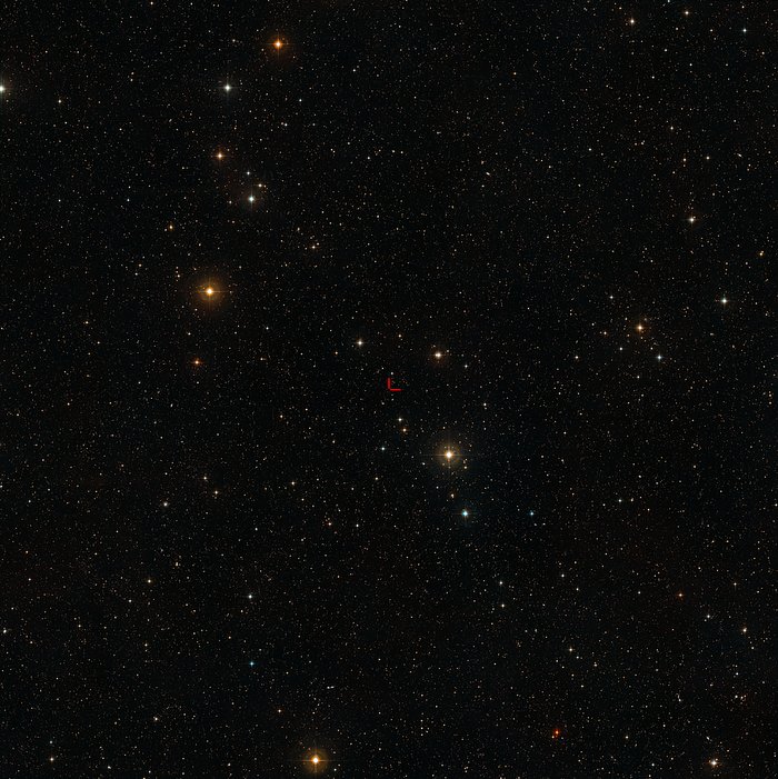 Taivas kvasaarin HE 2243-6031 ympärillä