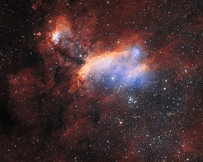 La Nebulosa Gambero dal VST dell'ESO (panoramica)