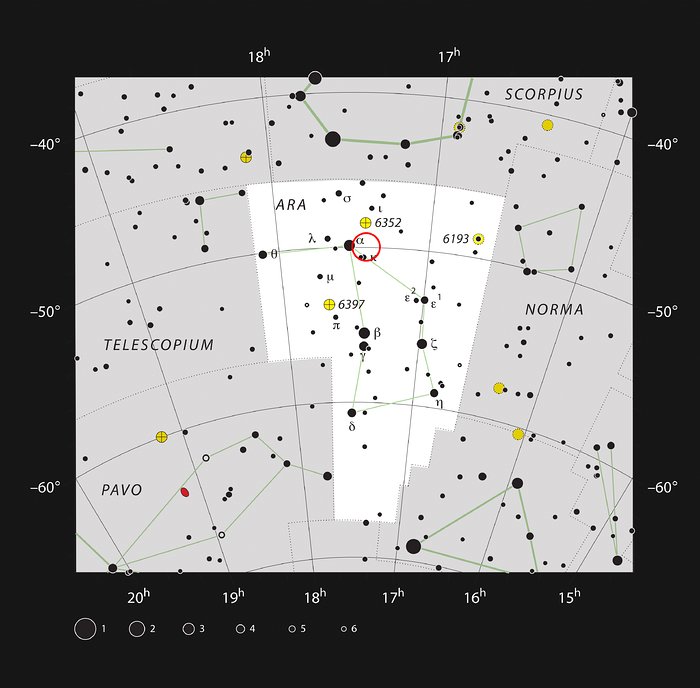 Stjärnhopen IC 4651 i stjärnbilden Altaret