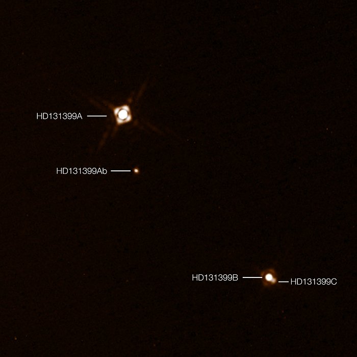 Observations de la planète HD 131399Ab réalisées au moyen de SPHERE