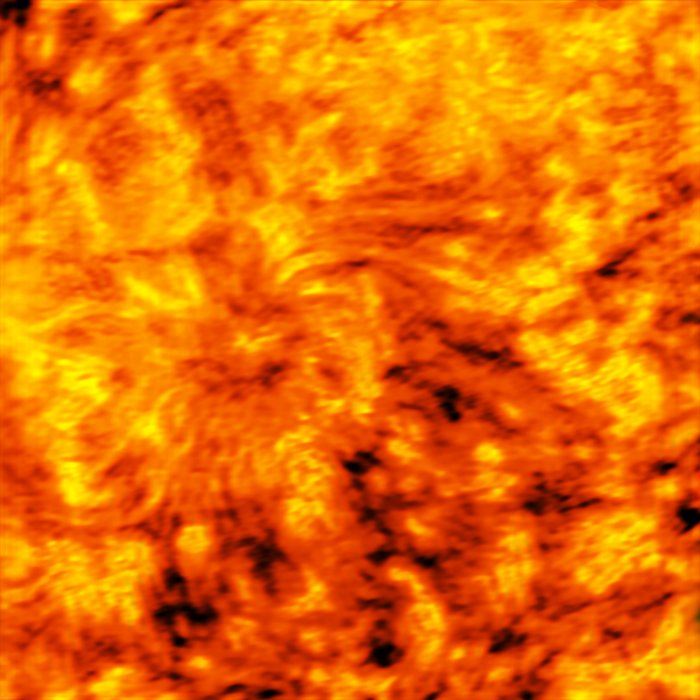 ALMA observerar en gigantisk solfläck (våglängd 3 mm)