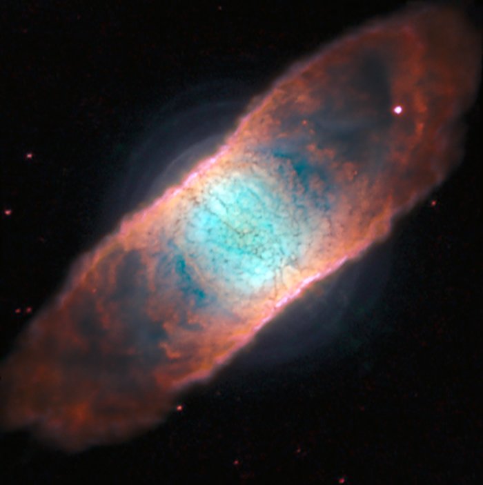 Planetariska nebulosan IC 4406 enligt MUSE och AOF