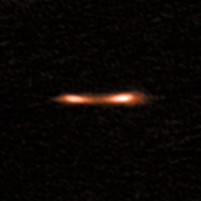 ALMA – pohled na objekt Cosmic Eyelash