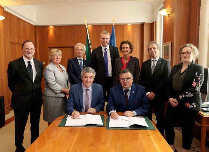 The Irish Accession Agreement being signed