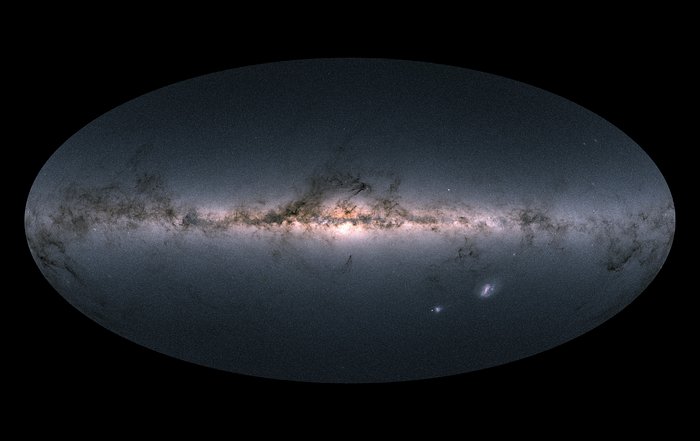 Gaias Sicht auf die Milchstraße