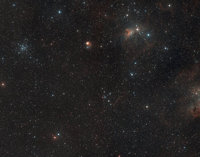 Wide-field view of the region of the sky where AFGL 5142 is located