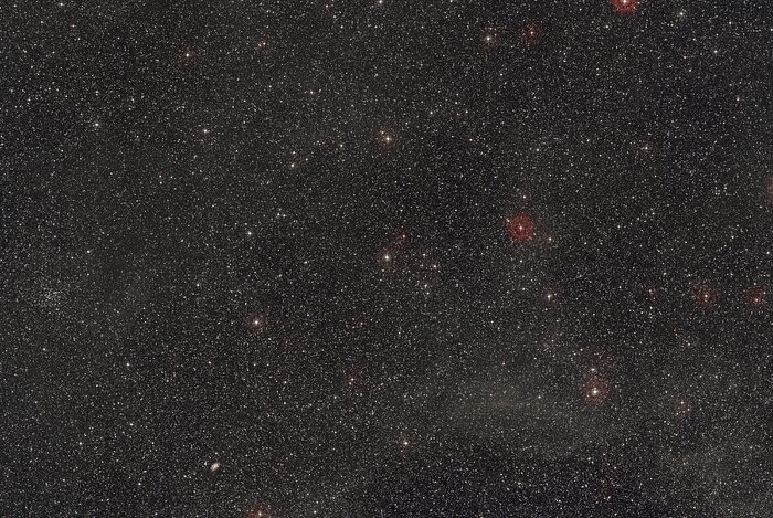 Panoramica della regione di cielo in cui si trova HD101584