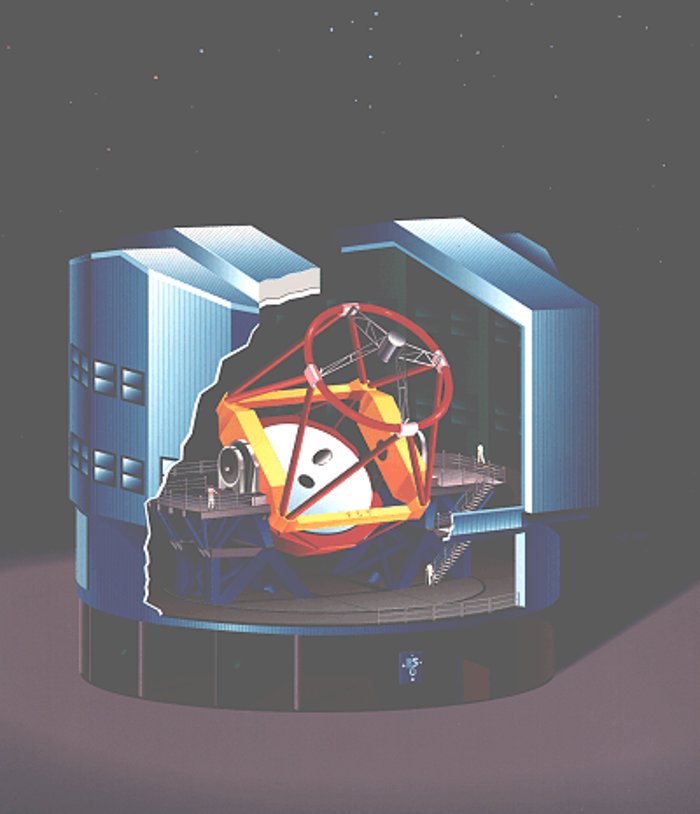 Unità telescopica del VLT (impressione d'artista)