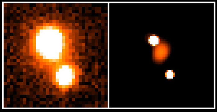 Materia che flette la luce nel lontano universo