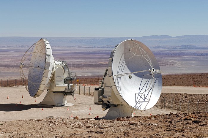 ALMA antennas at the OSF