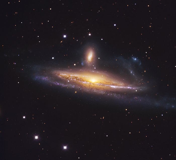 Vekselvirkende galakser i tæt dans