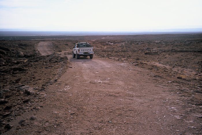 Old mountain track towards ALMA