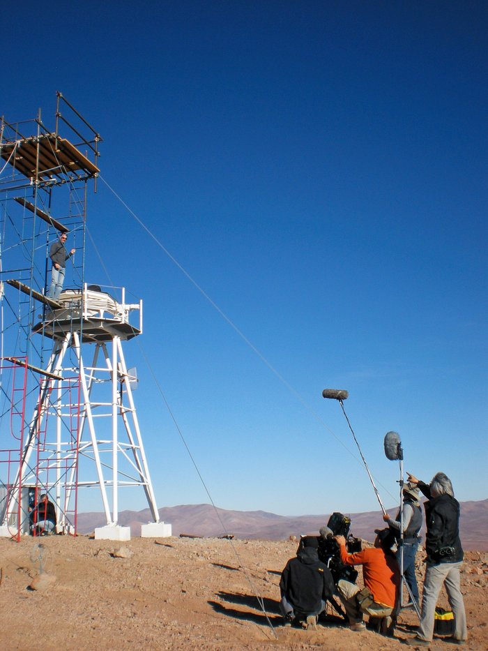 Filming on Cerro Armazones