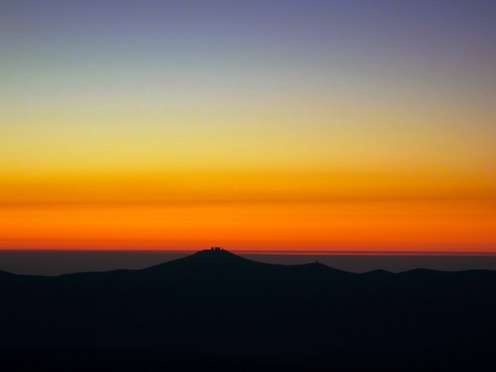 Paranal submerges into sunset