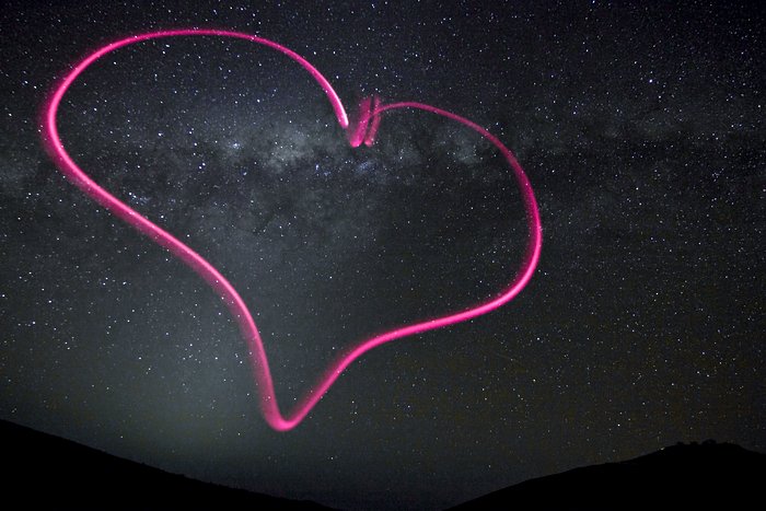 Zum Valentinstag: Das Herz der Milchstraße