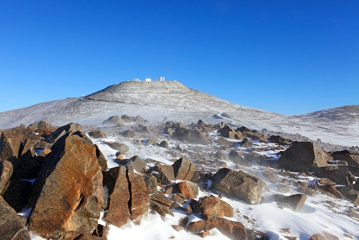 A dusting of snow in the Atacama Desert