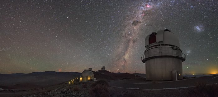 Duendes atmosféricos no Observatório de La Silla