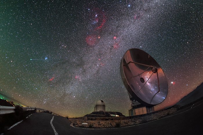 Komeet Lovejoy bezoekt La Silla