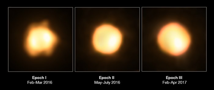 Il VLTI osserva di nuovo la più grande stella iper gigante gialla mai scoperta