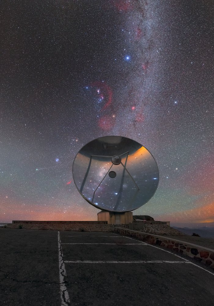 Un pequeño telescopio solitario