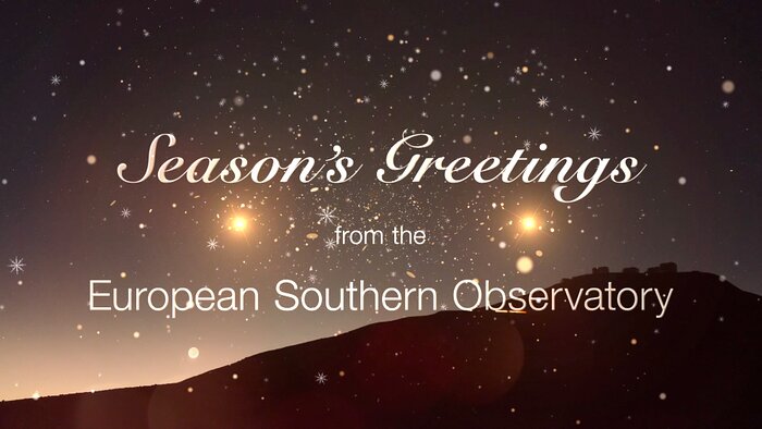 Meilleurs vœux de la part de l’observatoire européen austral