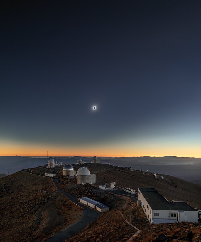 Souvenirs de l'éclipse solaire au-dessus de La Silla