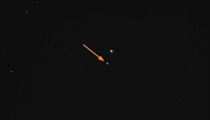 Asteroiden Didymos fotograferad innan DART slår ner
