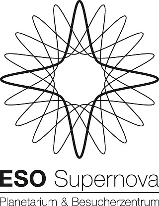 ESO Supernova logo black (in German)