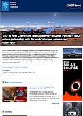 ESO — L'ESO ospiterà la schiera di telescopi del CTA-sud a Paranal — Organisation Release eso1841it-ch