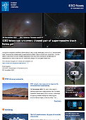 ESO — ESO-teleskop avslöjar det närmaste supermassiva dubbla svarta hålet — Science Release eso2117sv