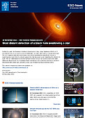ESO — Verste detectie van een zwart gat dat een ster opslokt — Science Release eso2216nl