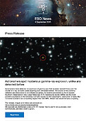 ESO — Un equipo de astrónomos detecta una misteriosa explosión de rayos gamma, diferente a cualquier otra detectada antes — Press Release eso2514es-cl