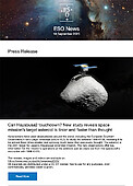 ESO — Can Hayabusa2 touchdown? New study reveals space mission’s target asteroid is tinier and faster than thought — Press Release eso2515
