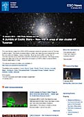 ESO Photo Release eso1302nl - Een wirwar van exotische sterren — Nieuw VISTA-kiekje van sterrenhoop 47 Tucanae